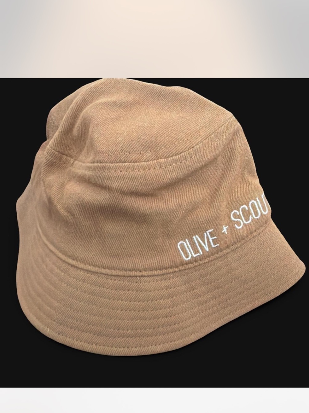 Olive + Scout Kids' Tan Bucket Hat